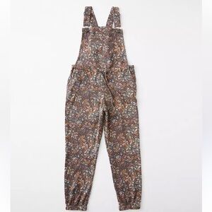 NEW Willow root youth Girls - Floral Print Overalls size: M